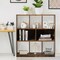 Costway Bookcase Industrial Freestanding Bookshelf Storage Organizer w/ Open Compartments
